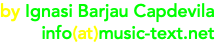 by Ignasi Barjau Capdevila info(at)music-text.net